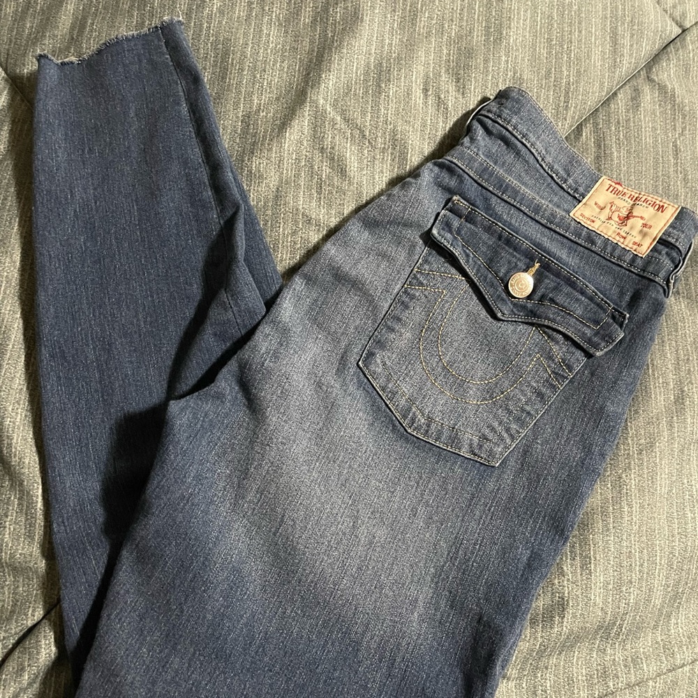 Womens True religion skinny jeans high waisted size 33